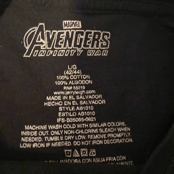 Marvel Avengers Infinity War Florida Unisex Large Short Sleeve Tee Shirt - Picture 4 of 4